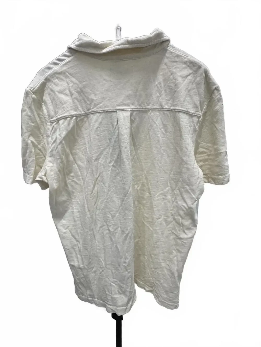 Marine Layer Men's Large Cream Short Sleeve Button-Up Shirt - Picture 3 of 3